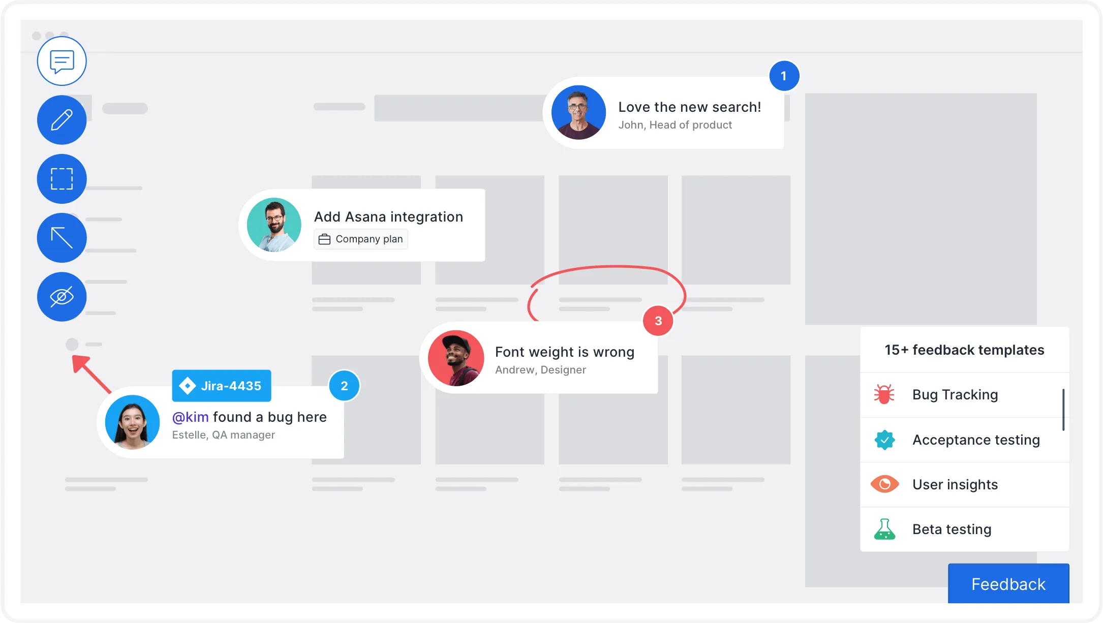 collect feedback on your website